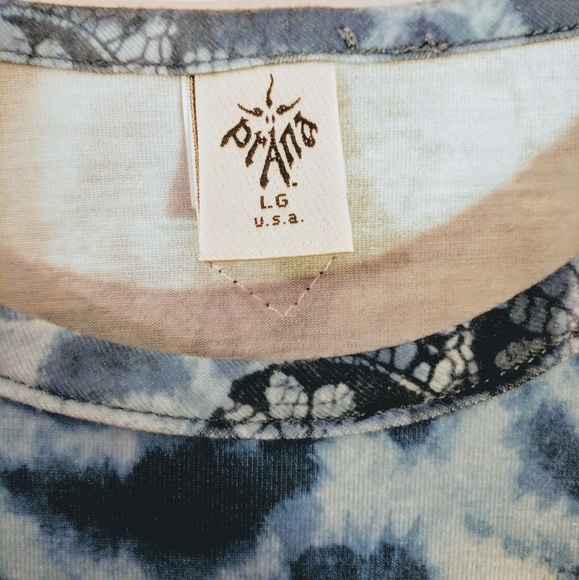 PrAna Active Wear Blue Print Top SMALL - Picture 2 of 7